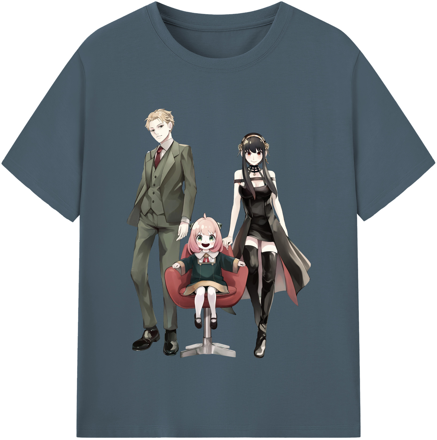 （画像用） SPY×FAMILY间谍家家酒 綿100％半袖Tシャツ（フロントプリント）